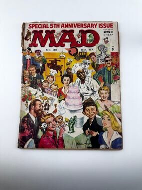 MAD Magazine #35 October 1957 [FN/VF] EC Silver Age 5th Anniversary